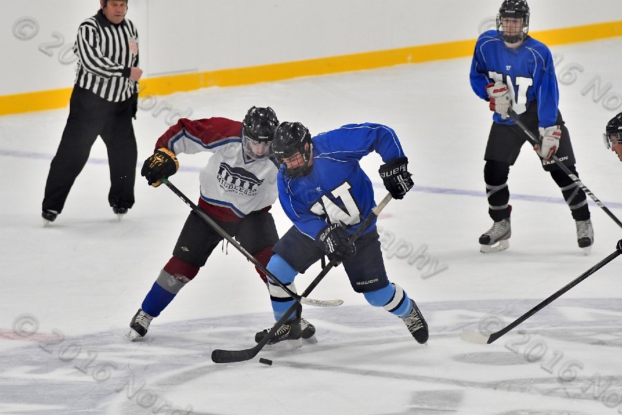 Wheaton College Men\'s Ice Hockey vs Middlesex Community College. - Photo By: KEITH NORDSTROM